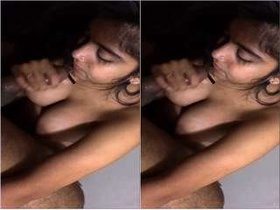 First-time blowjob from a stunning girl