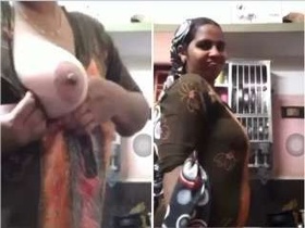 Mallu bhabhi flaunts her big boobs in a titillating video