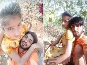 Indian lover enjoys outdoor sex