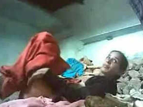 Indian couple engages in passionate sex in building construction