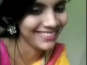 Stunning Indian girl indulges in solo play and masturbation on video call