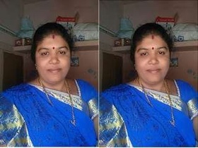 Busty Indian wife flaunts her breasts and vagina