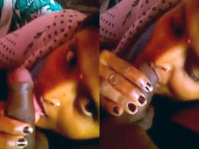Watch an Indian Bhabha perform a sensual blowjob