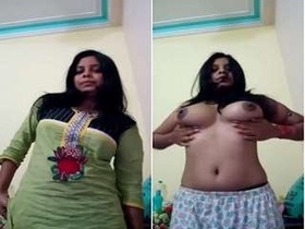 Beautiful girl enjoys herself on camera