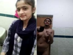 Indian girl Desi flaunts her body in a seductive striptease