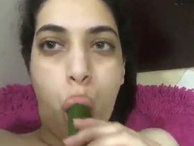 Pakistani teenager enjoys anal masturbation and orgasm