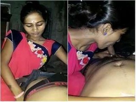 Sensual Gujarati bhabhi indulges in sound-enhanced oral pleasure