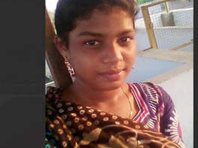 Tamil girl's small tits on display