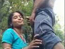 Odia couple's passionate outdoor encounter with a blowjob