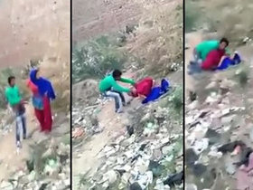 Local guy takes on desi slum babe in the great outdoors