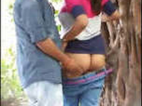 College student from India gets fucked in the park