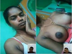 Rustic beauty with big breasts satisfies her partner