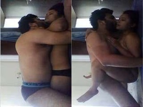 Desi girl with a super hot look teases and denies her lover's sexual advances