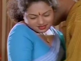 Cheesy purple and auntie's dirty pooping in a steamy video