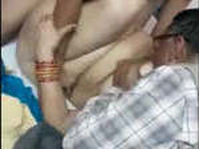 Indian wife has sex with her son and husband in rough manner