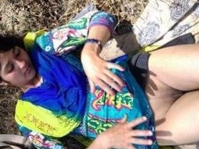 Outdoor nude image selection of a Kashmiri girl in a video