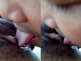 Part 1 of a clear-sounding pussy-licking video from Desi land