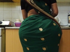 Indian woman with a large buttocks