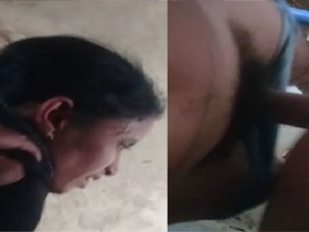Desi village whore has sex with a client in this video