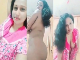 Adorable Indian wife flaunts her attractive features on camera