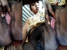 A young woman from a rural area reveals her untouched vagina on camera