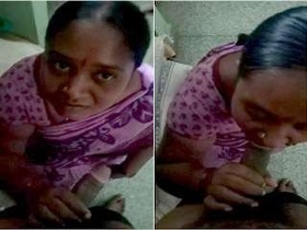 Telugu bhabhi gives a blowjob in a steamy video