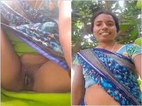 Telugu bhabhi flaunts her big tits and pussy