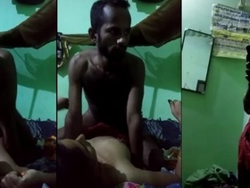 A rural man satisfies his partner with a complete sexual encounter