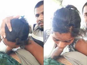 Indian country girl gives an amazing blowjob