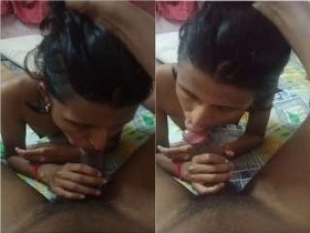 Indian wife gives oral pleasure in Tamil video