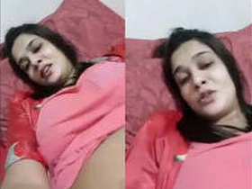 Indian brunette woman in a sexy video