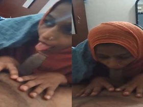 Maid Dehati gives a sensual blowjob to her employer