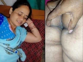 Indian husband films his wife's anal play in explicit video