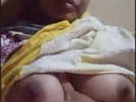 Indian bhabhi flaunts her breasts and genitalia
