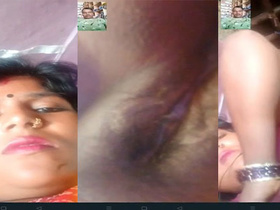 Horny housewife flaunts her body and gets naughty in Bihari