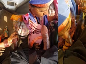 Muslim aunty gives a roadside blowjob to a stranger