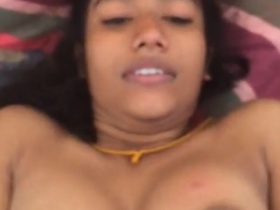 Young hairy girl gets her pussy pounded by a guy