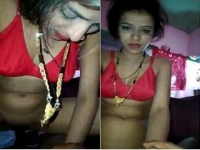 Wife rides husband's cock in steamy video