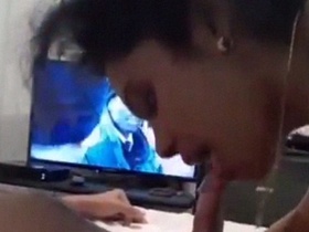 Indian stepmother gives blowjob to her stepson