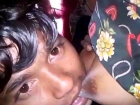 Bengali laborer gives breast massage