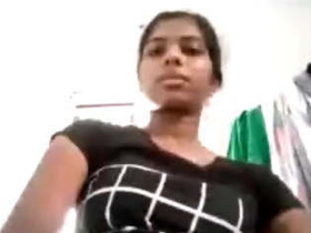 Amateur Indian girl poses for a picture