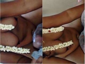 Tamil wife gives a satisfying blowjob to clean her husband's sperm
