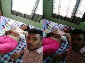 Intimate moments with an Indian girl captured by her lover