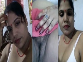 Stunning Indian wife flaunts her naked body and pussy