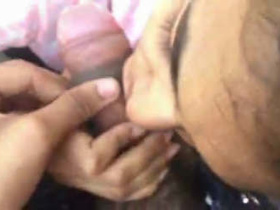 Indian girl performs oral sex in the great outdoors
