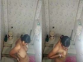 Recording a hidden camera's view of someone taking a shower