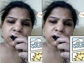Pakistani girl bares her breasts and intimate parts