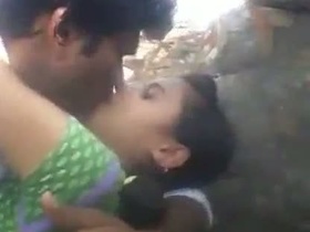 Indian adult video featuring a young couple enjoying outdoor activities
