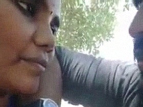 Indian black cock gets sucked in the park by Tamil director