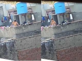 Exclusive video of a desi girl swimming outdoors under the radar